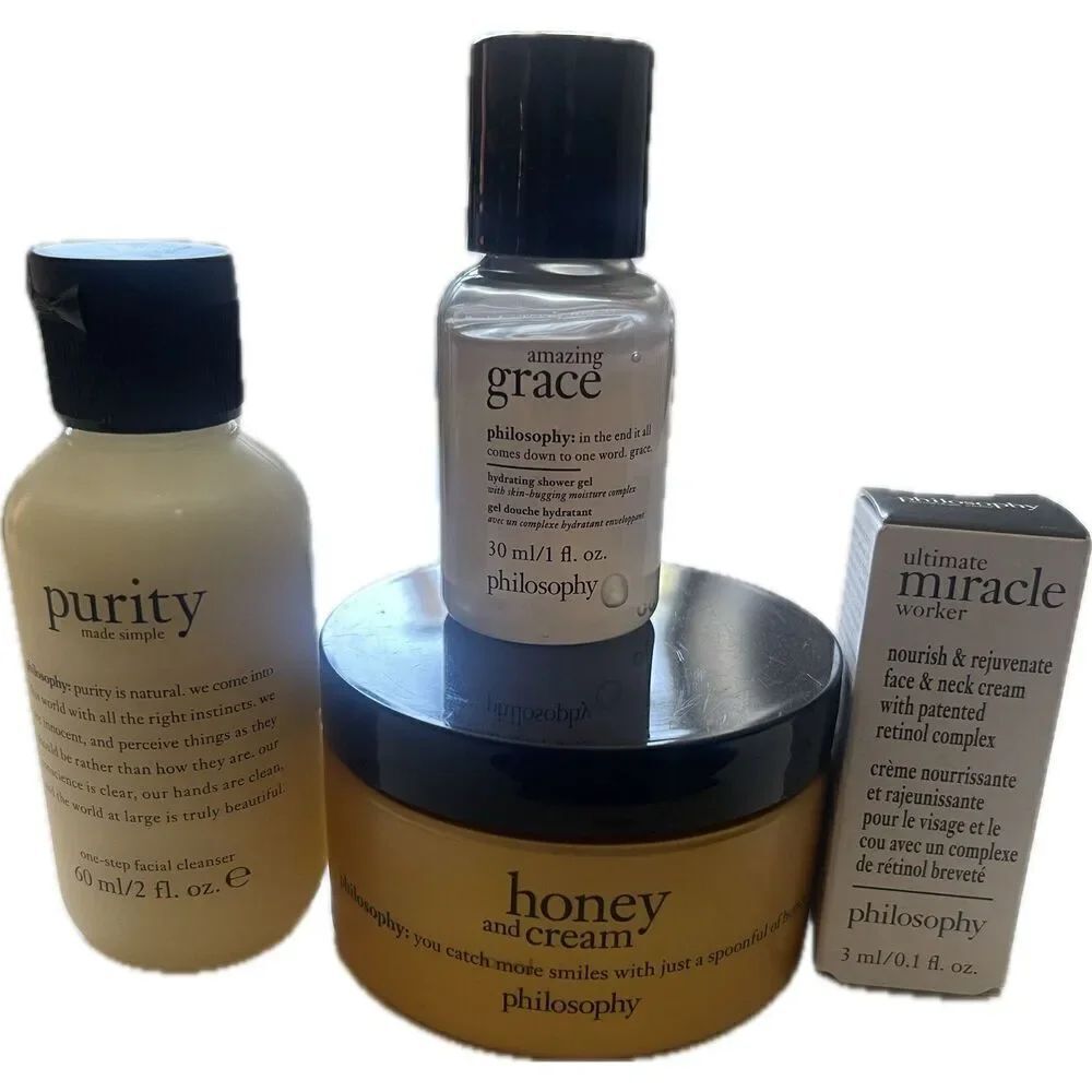 Philosophy LOT Honey and Cream 4oz 120ml Purity Amazing Grace Miracle Sealed